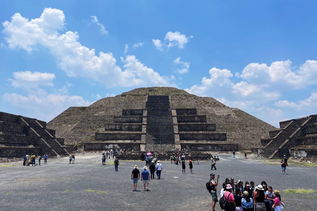 Pyramid of the Moon in Teotihuacan near Mexico City