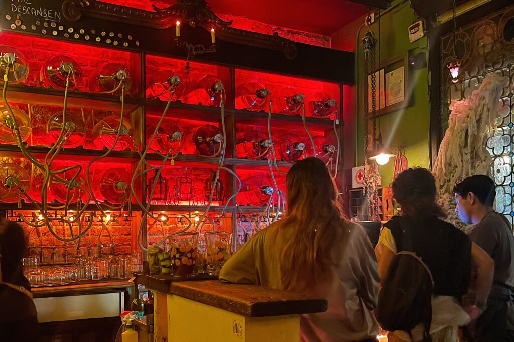 Mezcal bar in Mexico City