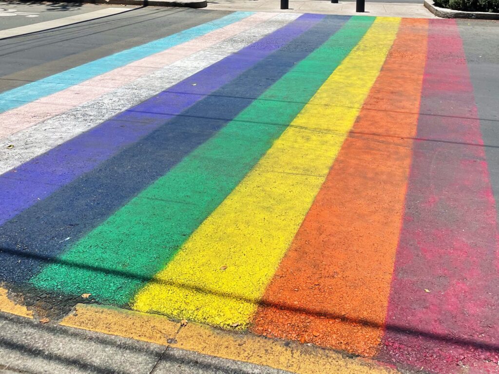 Pride crosswalk in Mexico City