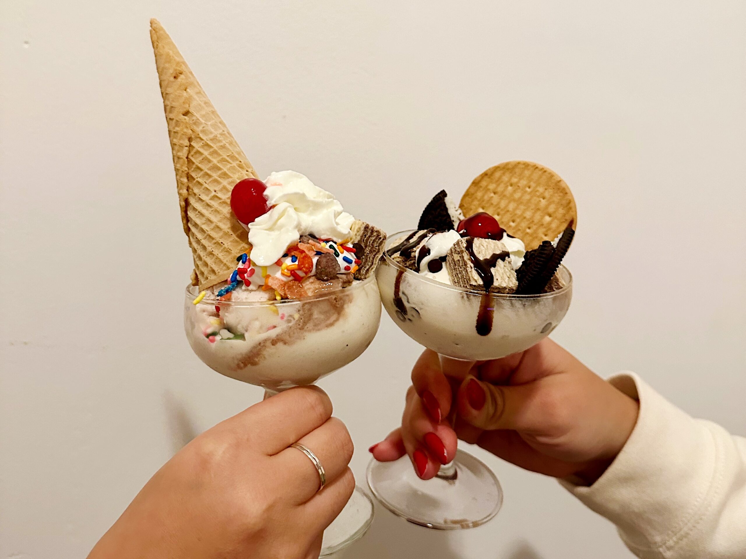 ice cream sundaes