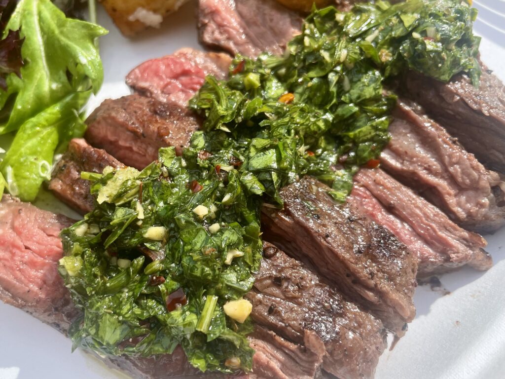 chimichurri with steak