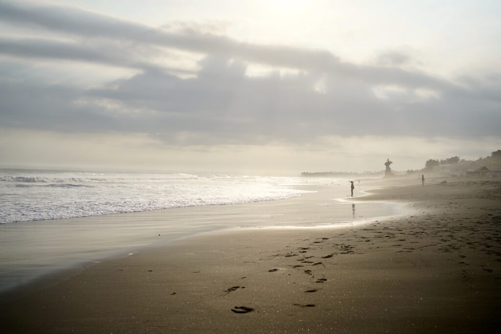 The shores of Echo Beach in Canggu, Bali