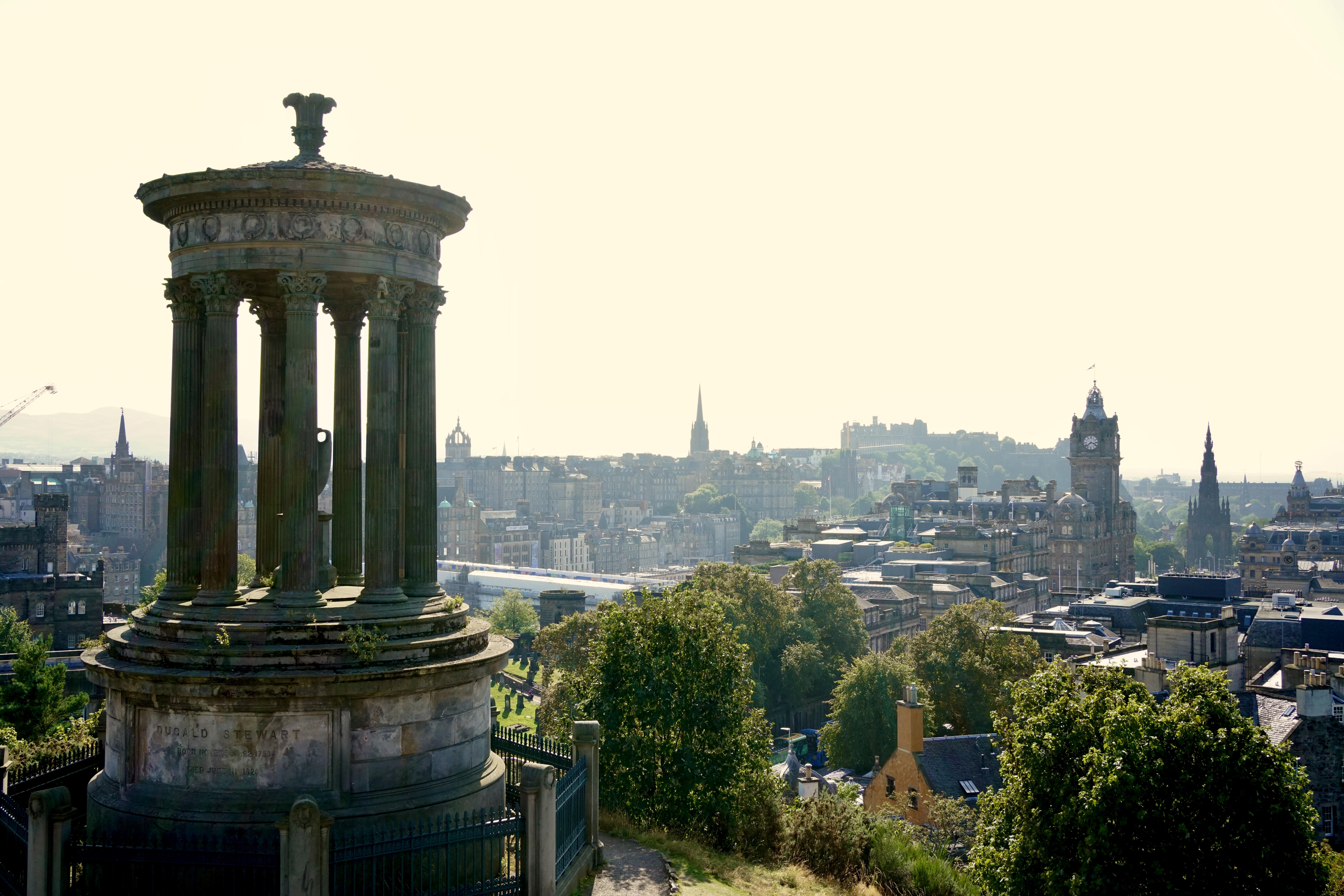 The view of Edinburgh from Calton Hill