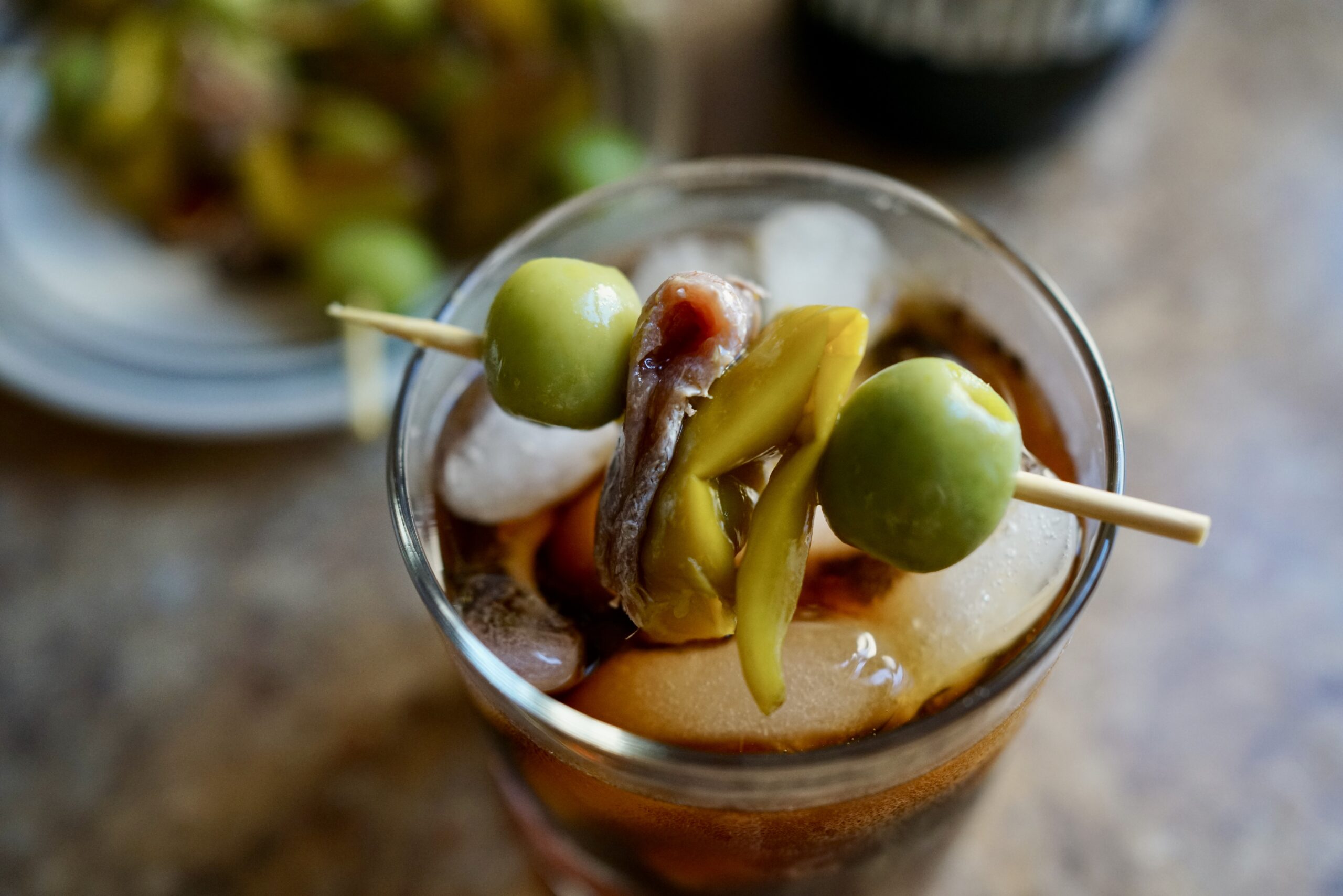 The Ultimate Spanish Snack: Gildas with Olives, Anchoives, and Peppers