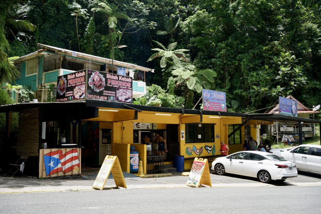A roadside restaurant in El Yunque