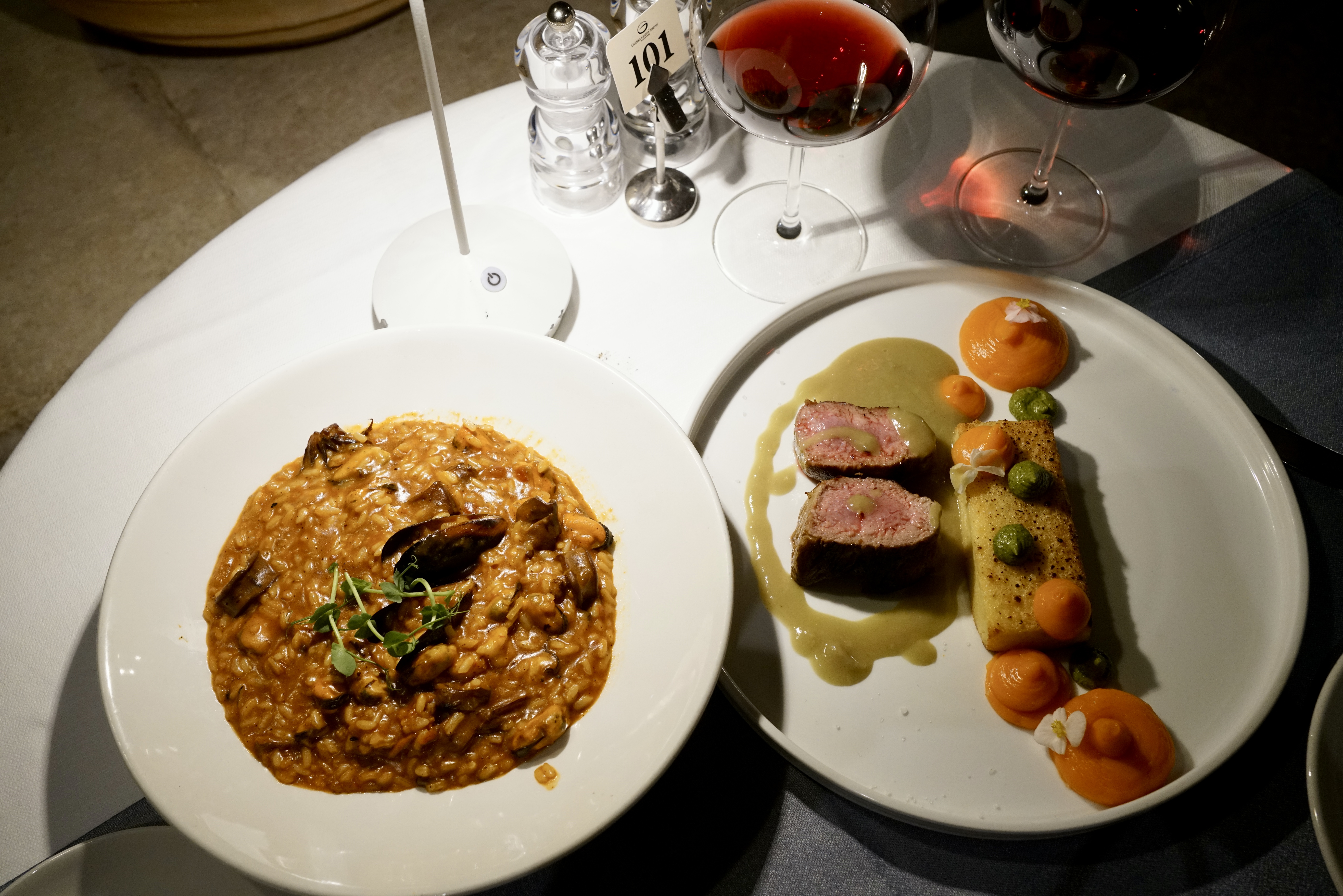 Two plates of croatian cuisine 