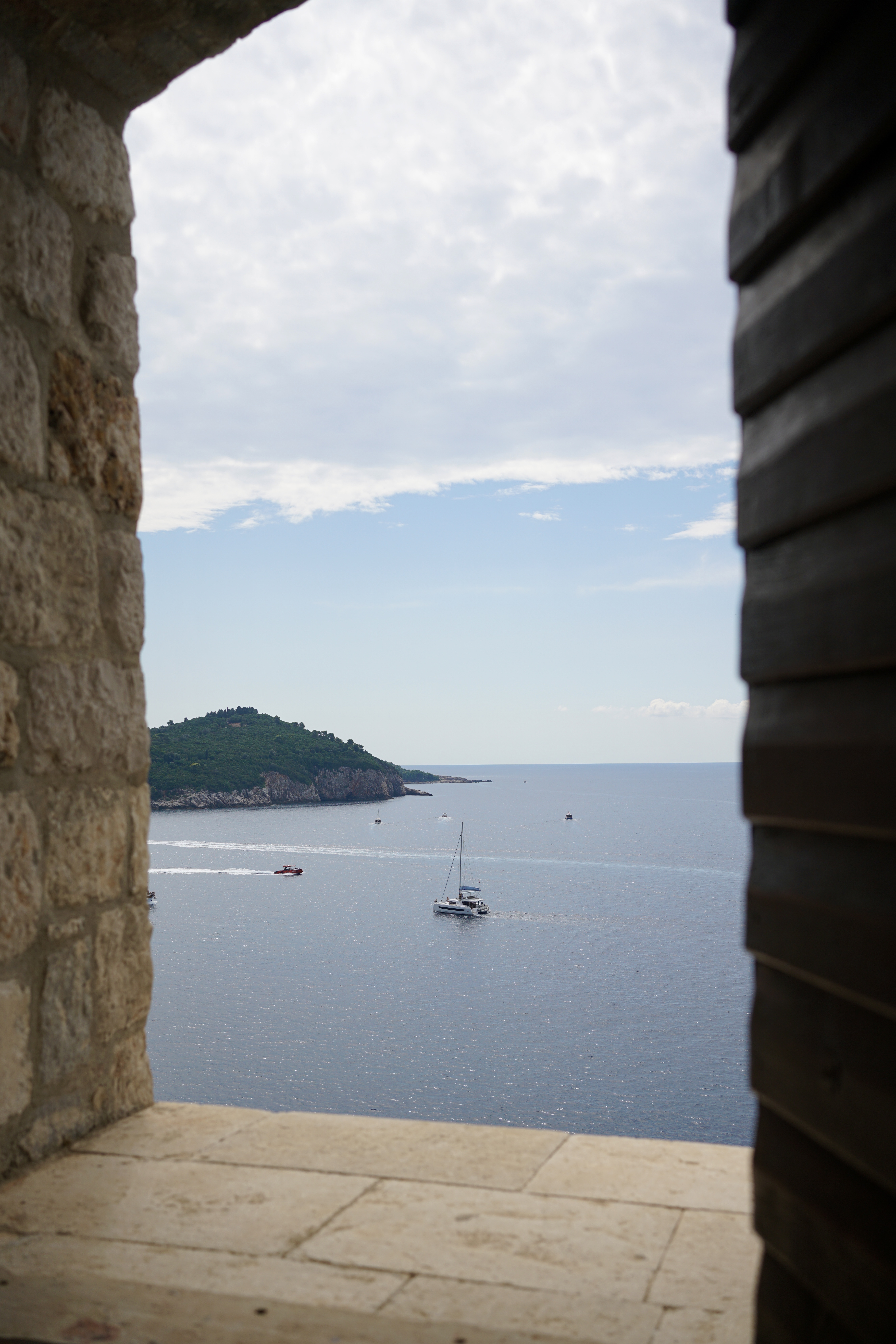 A sailboat on the Adriatic Sea
