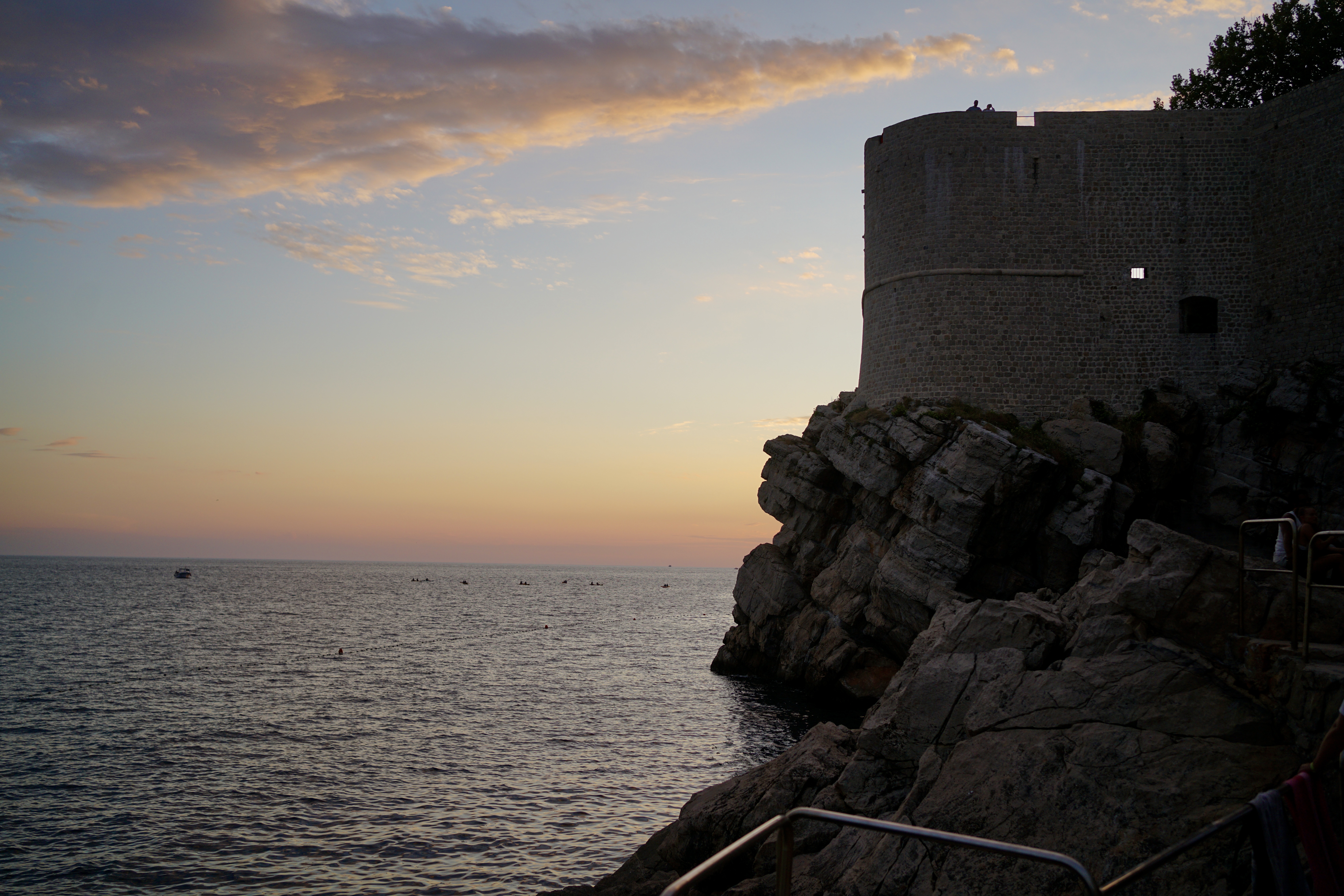 The sunset at Buza Bar in Dubrovnik