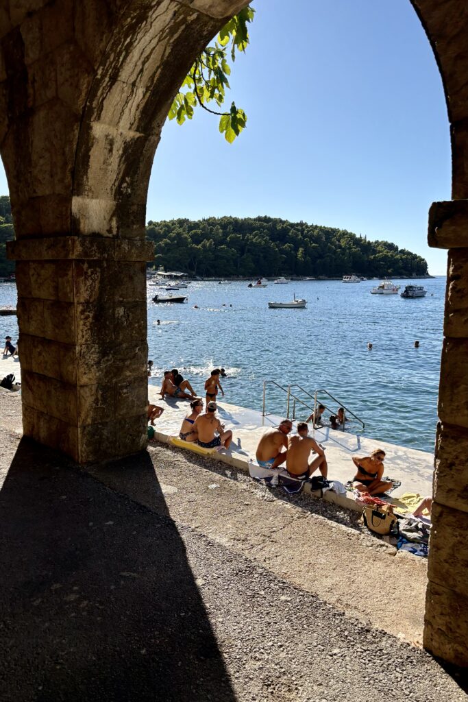 People by the water in Cavtat
